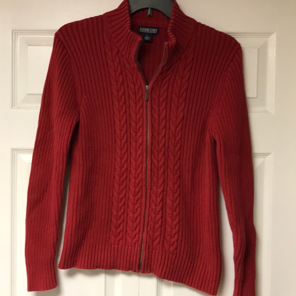 Lands End Zip Up Sweater
